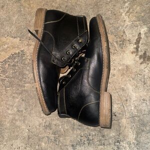 Classic Black Leather Men's Boots